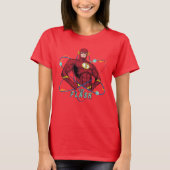 Cartoon Flash Atomic Graphic T-Shirt (Vorderseite)