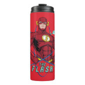 Cartoon Flash Atomic Graphic Thermosbecher (Vorderseite)