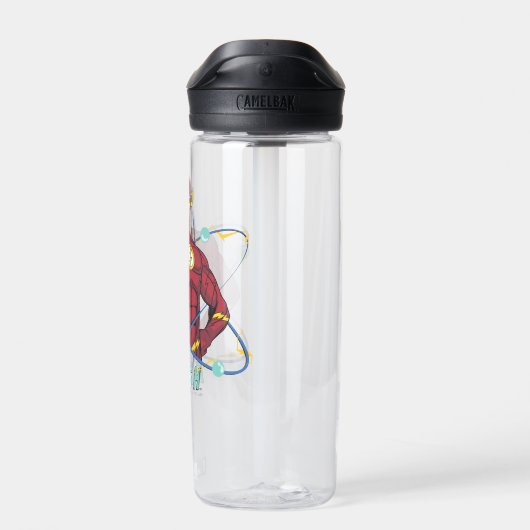 Cartoon Flash Atomic Graphic Trinkflasche (Rückseite)