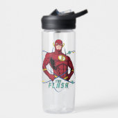 Cartoon Flash Atomic Graphic Trinkflasche (Links)