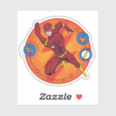 Cartoon Flash-Labor mit grafischer Darstellung Aufkleber (Blatt)