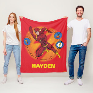 Cartoon Flash-Labor mit grafischer Darstellung Fleecedecke