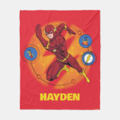 Cartoon Flash-Labor mit grafischer Darstellung Fleecedecke (Vorderseite)