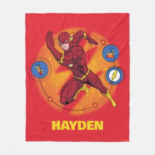 Cartoon Flash-Labor mit grafischer Darstellung Fleecedecke (Vorderseite)