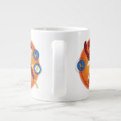 Cartoon Flash-Labor mit grafischer Darstellung Jumbo-Tasse (Rückseite)