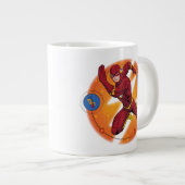 Cartoon Flash-Labor mit grafischer Darstellung Jumbo-Tasse (Vorderseite Rechts)