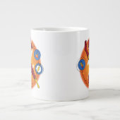 Cartoon Flash-Labor mit grafischer Darstellung Jumbo-Tasse (Vorderseite)