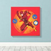 Cartoon Flash-Labor mit grafischer Darstellung Leinwanddruck (Insitu (Holzboden))