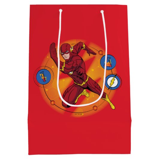 Cartoon Flash-Labor mit grafischer Darstellung Mittlere Geschenktüte (Rückseite)