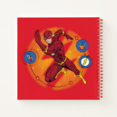 Cartoon Flash-Labor mit grafischer Darstellung Notizblock (Rückseite)