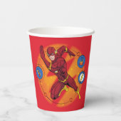 Cartoon Flash-Labor mit grafischer Darstellung Pappbecher (Rückseite)