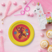 Cartoon Flash-Labor mit grafischer Darstellung Pappteller (Party)