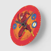 Cartoon Flash-Labor mit grafischer Darstellung Runde Wanduhr (Winkel)