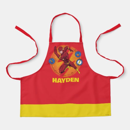 Cartoon Flash-Labor mit grafischer Darstellung Schürze (Vorderseite)