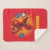 Cartoon Flash-Labor mit grafischer Darstellung Sherpadecke (Vorderseite (Horizontal))