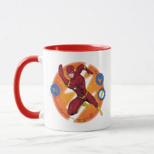 Cartoon Flash-Labor mit grafischer Darstellung Tasse