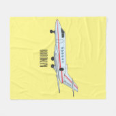 Cartoon Fleecedecke (Vorderseite (Horizontal))