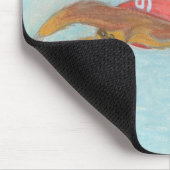 Cartoon fliegt Supersloth. Mousepad. Mousepad (Ecke)