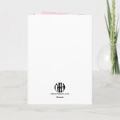 Cartoon Flowers Birthday Card Karte (Rückseite)