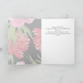 Cartoon Flowers Birthday Card Karte (Innenseite)