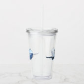 Cartoon Flugzeug Acryltrinkbecher (Rechts)