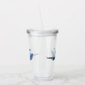 Cartoon Flugzeug Acryltrinkbecher (Links)