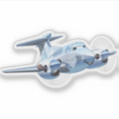 Cartoon Flugzeug Aufkleber (Vorderseite)