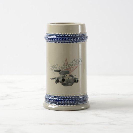Cartoon-Flugzeug Bierglas (Mittel)