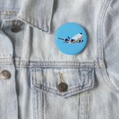 Cartoon Flugzeug Button (Beispiel)