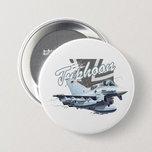 Cartoon Flugzeug Button (Vorne & Hinten)