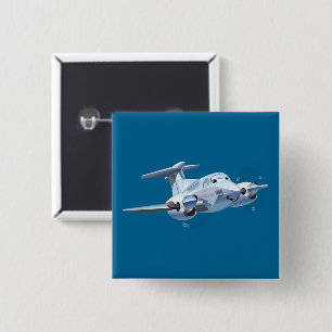 Cartoon Flugzeug Button