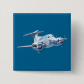 Cartoon Flugzeug Button (Vorderseite)