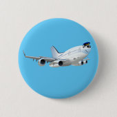 Cartoon Flugzeug Button (Vorderseite)