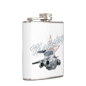 Cartoon-Flugzeug Flachmann (Rechts)