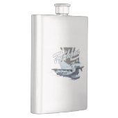 Cartoon Flugzeug Flachmann (Rechts)