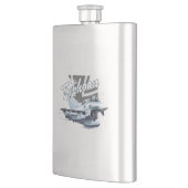 Cartoon Flugzeug Flachmann (Links)