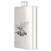 Cartoon-Flugzeug Flachmann (Links)