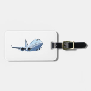 Cartoon Flugzeug Gepäckanhänger