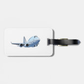 Cartoon Flugzeug Gepäckanhänger (Rückseite horizontal)
