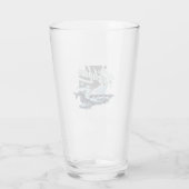 Cartoon Flugzeug Glas (Rückseite)