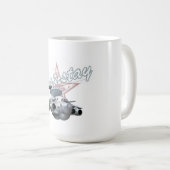 Cartoon-Flugzeug Kaffeetasse (VorderseiteRechts)