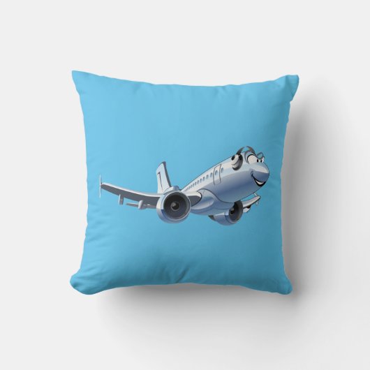 Cartoon Flugzeug Kissen (Vorderseite)