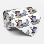 Cartoon-Flugzeug Krawatte (Gerollt)