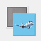 Cartoon Flugzeug Magnet (Vorderseite/Rückseite)