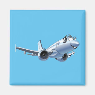 Cartoon Flugzeug Magnet