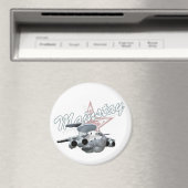 Cartoon-Flugzeug Magnet (In Situ (Geschirrspüler))