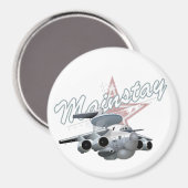 Cartoon-Flugzeug Magnet (Vorderseite/Rückseite)