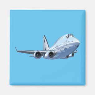 Cartoon Flugzeug Magnet