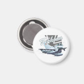 Cartoon Flugzeug Magnet (Vorderseite/Rückseite)