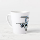Cartoon Flugzeug Milchtasse (Linke Ecke)